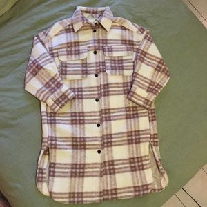 H$M Long plaid jacket